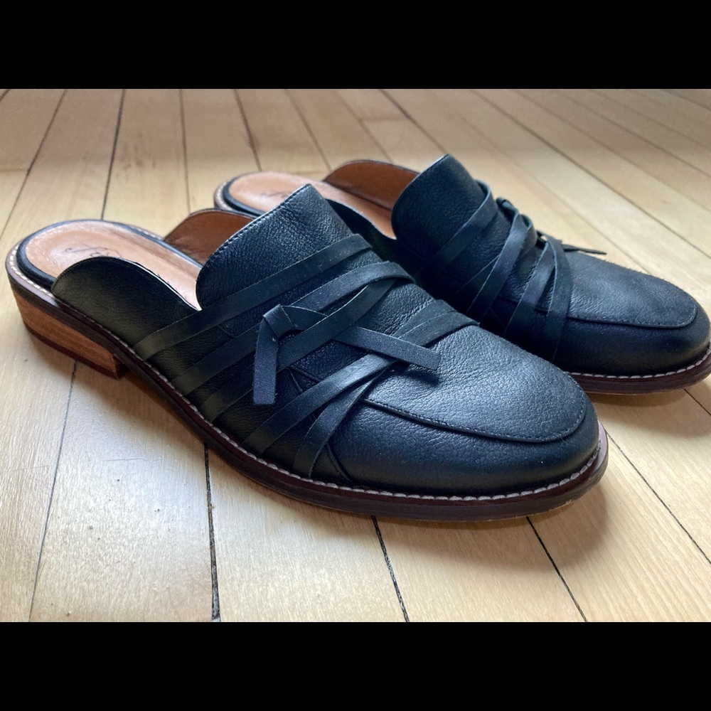 Leather mule slides - Free People